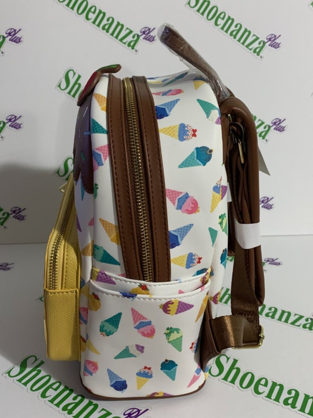 Loungefly Mini Backpack Disney Princess Ice Cream Sundae Cone Cherry Bag - Picture 3 of 9